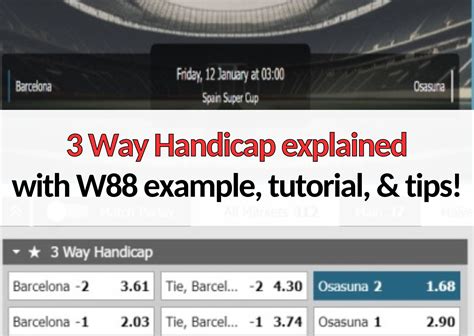 3-way handicap example